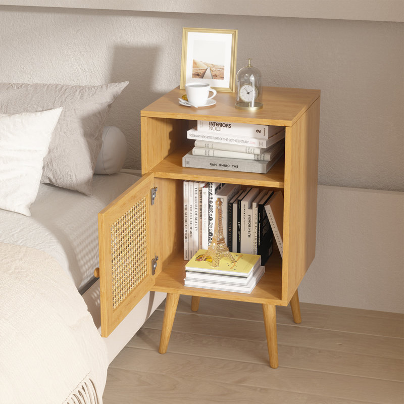 Kunkle Solid Manufactured Wood Nightstand